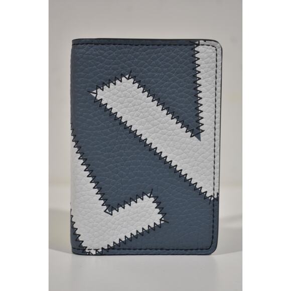 Louis Vuitton Blue Taurillon Leather Initials LV Logo Pocket Organizer Wallet - Picture 2 of 9